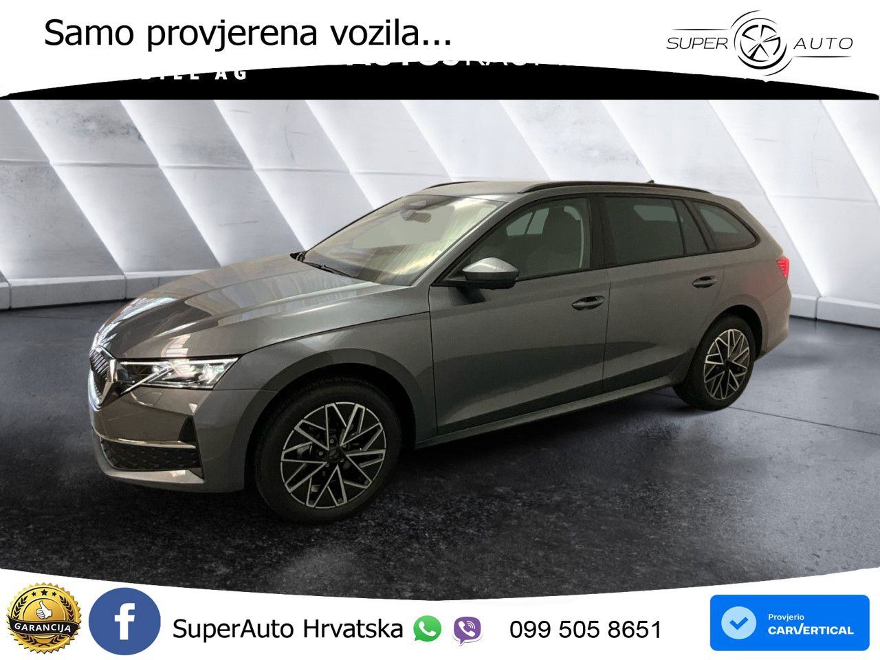 Škoda Octavia Combi 2.0 TDI (150 KS) DSG MATRIX+GR SJED+KAM, pogled izvana - slika 1