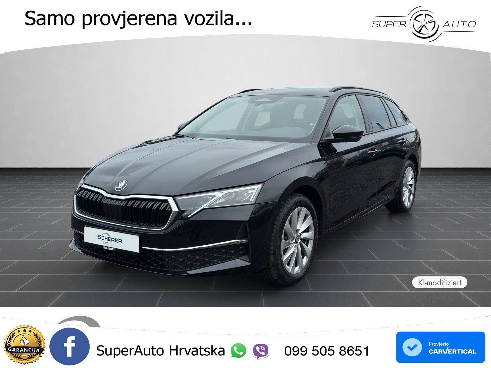 Škoda Octavia Combi 2.0 TDI (150 KS) DSG Selection MATRIX+GR SJED+KAM, pogled izvana - slika 1