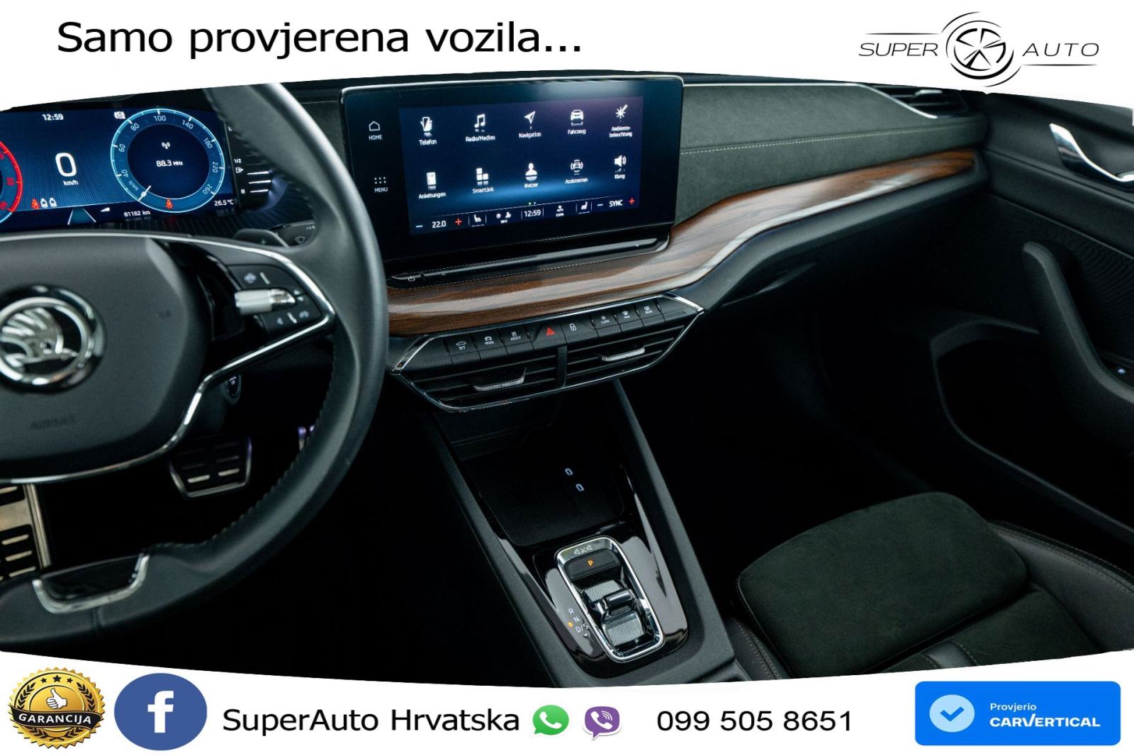 Škoda Octavia Combi 2.0 TDI 4x4 DSG Scout 150 KS, KAM+GR SJED+HEAD+MAS, fotografija 13