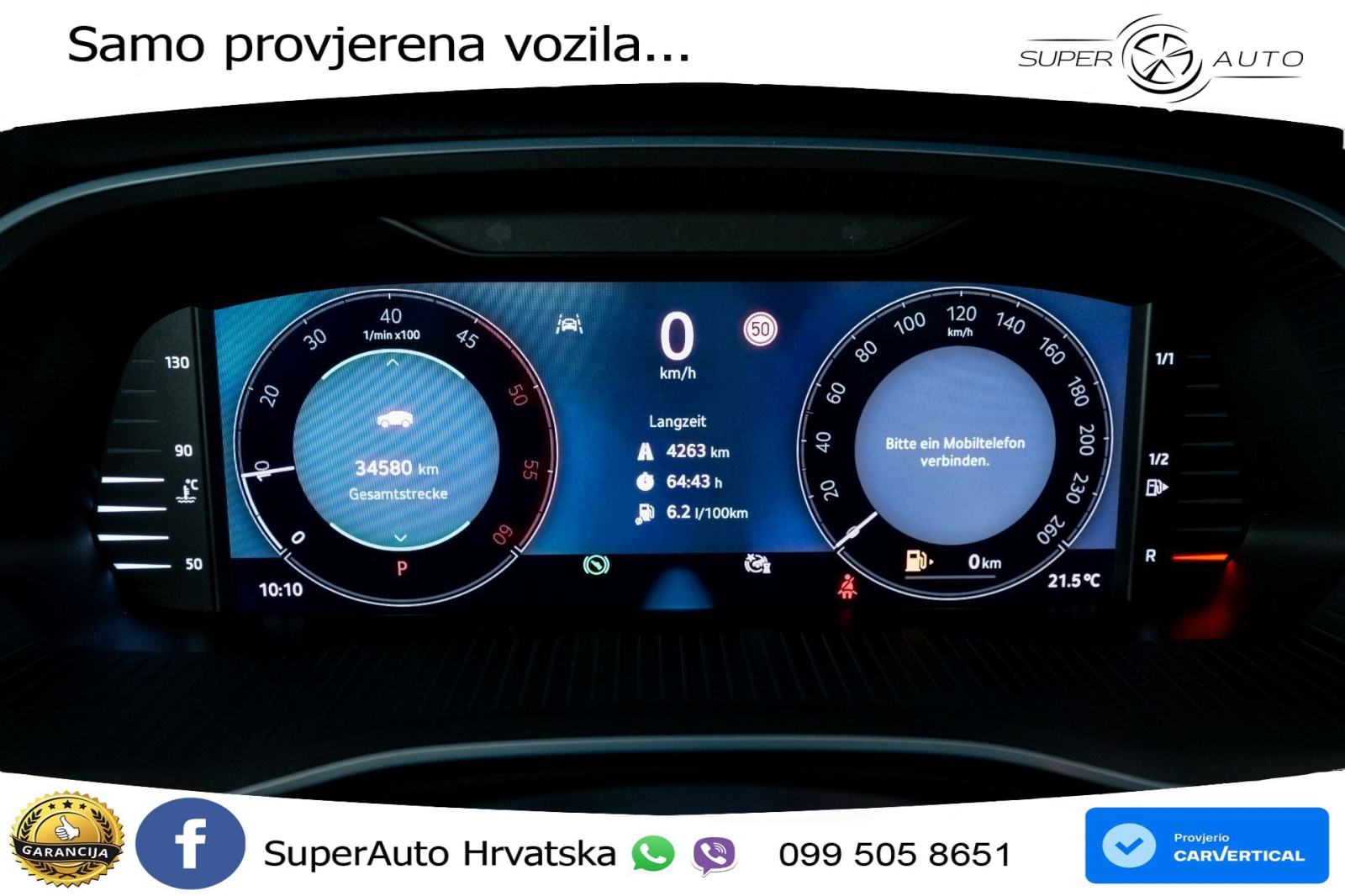 Škoda Octavia Combi 2.0 TDI DSG Selection 150 KS, LED+PANO+4xGR SJED+K, fotografija 8
