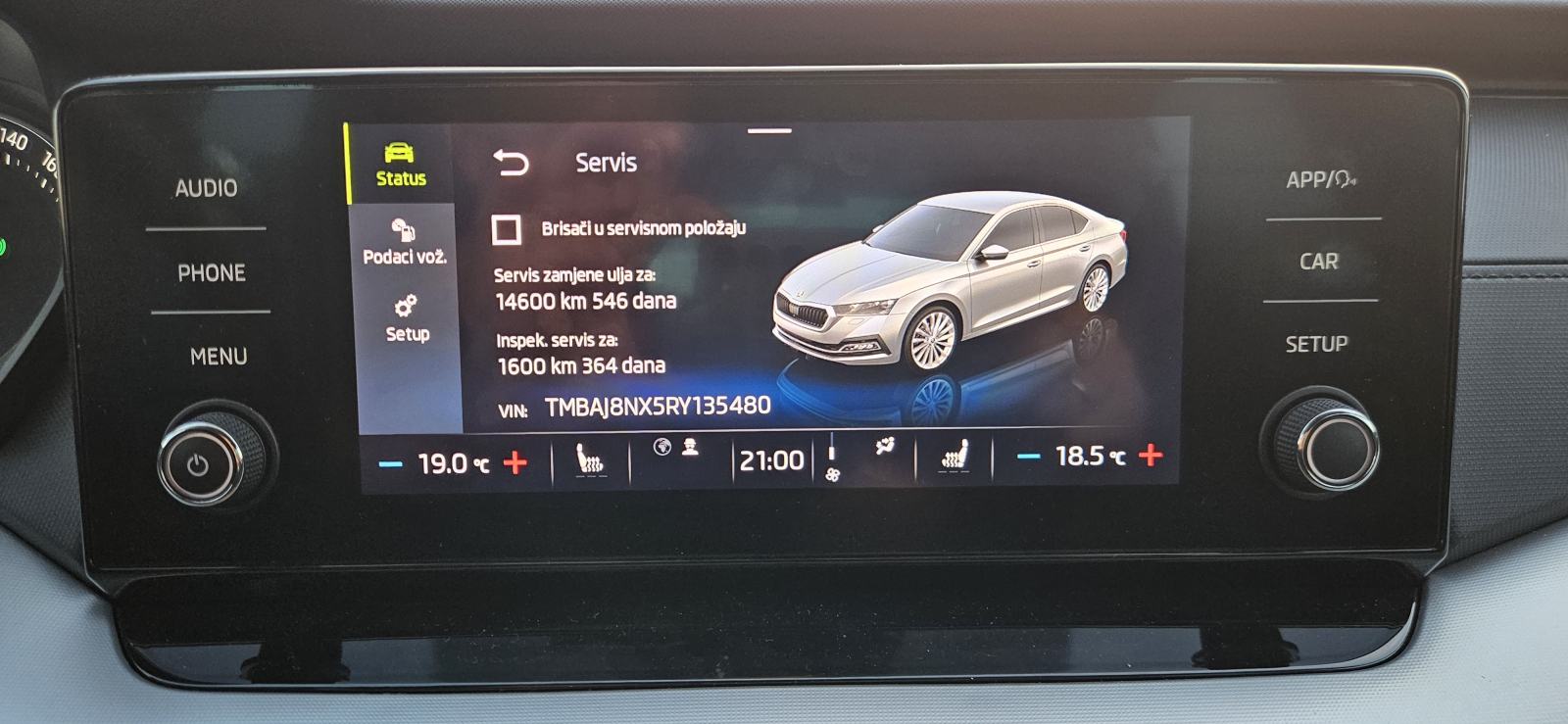 SKODA OKTAVIA 2.0 AUTOMATIK 110kWt * DSG * MATRIX * TOP, fotografija 20