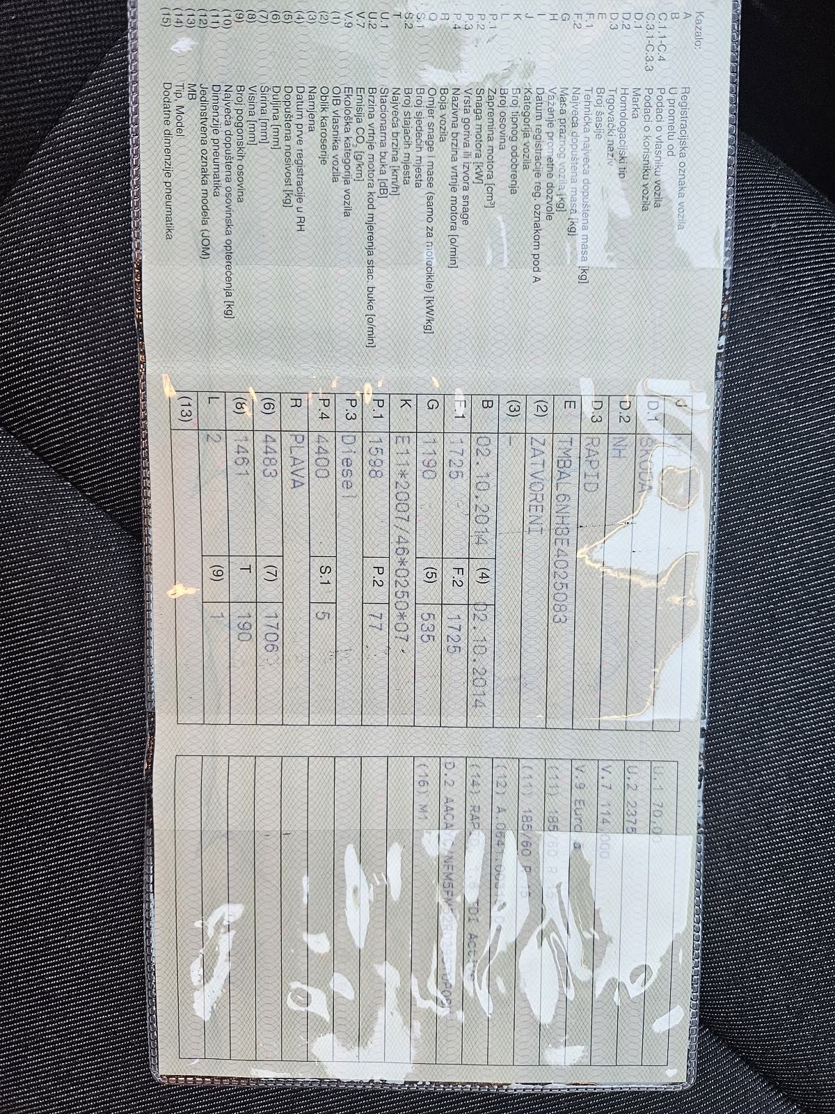 Škoda Rapid 1,6 TDI 117KM, fotografija 10