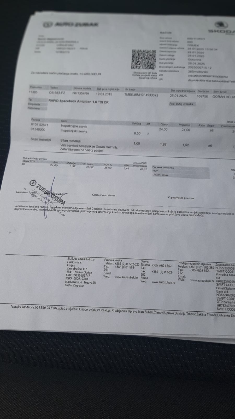 Škoda Rapid 1,6 TDI reg.03 2027, fotografija 17
