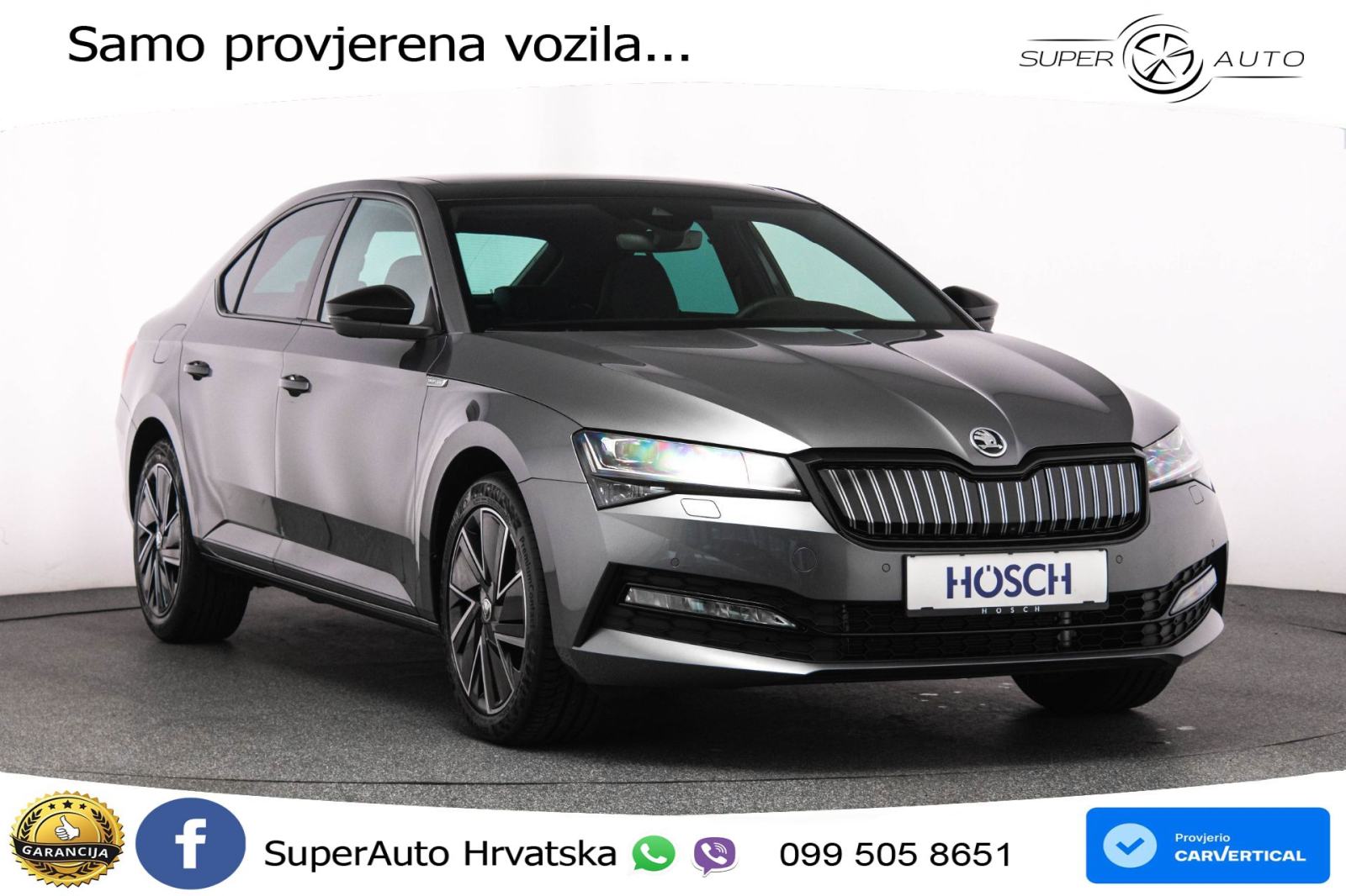 Škoda Superb 1.4 TSI DSG Sportline 218 KS, ACC+360+GR SJED+PANO+VIRT+N, fotografija 3