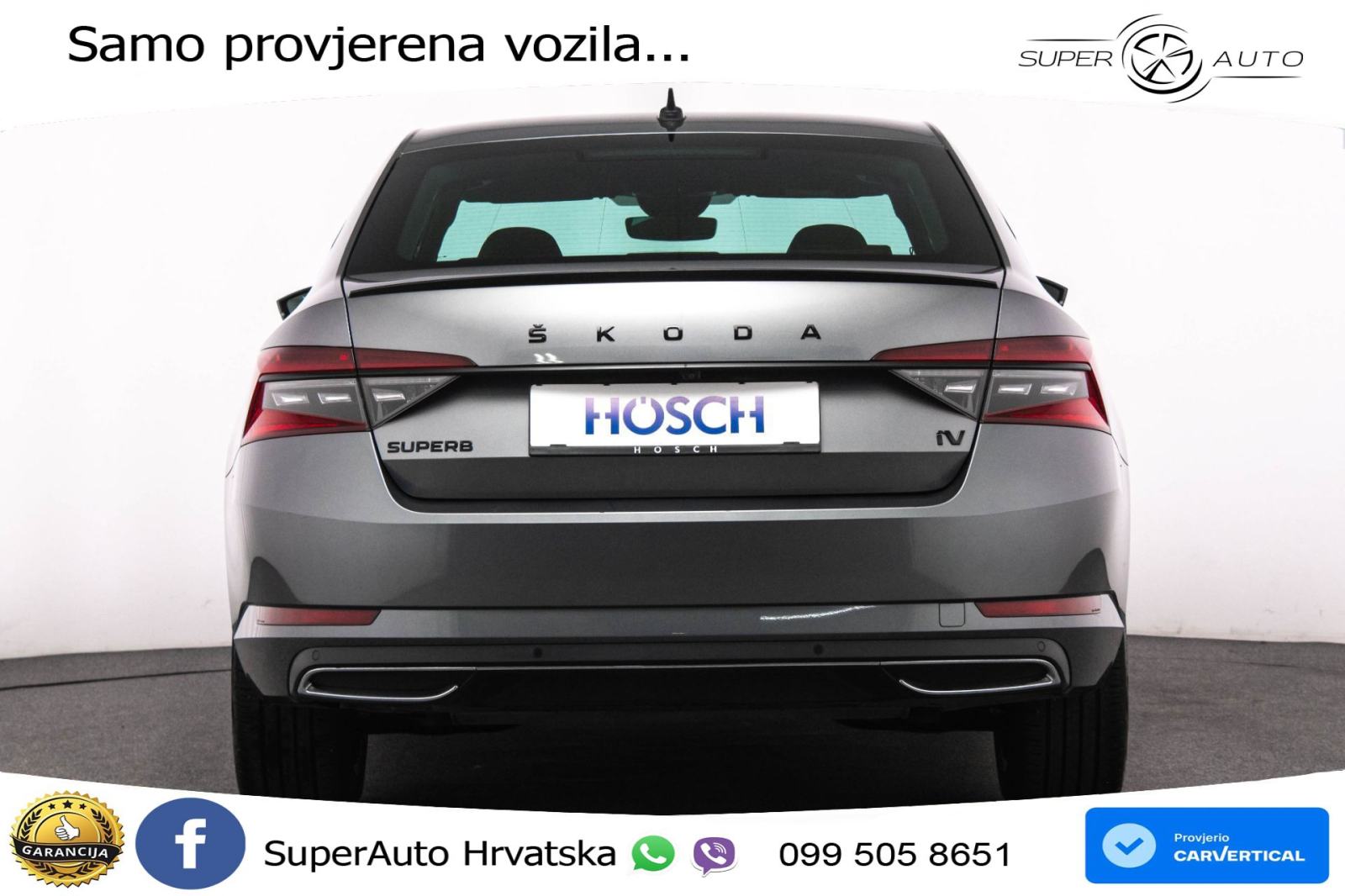 Škoda Superb 1.4 TSI DSG Sportline 218 KS, ACC+360+GR SJED+PANO+VIRT+N, fotografija 6