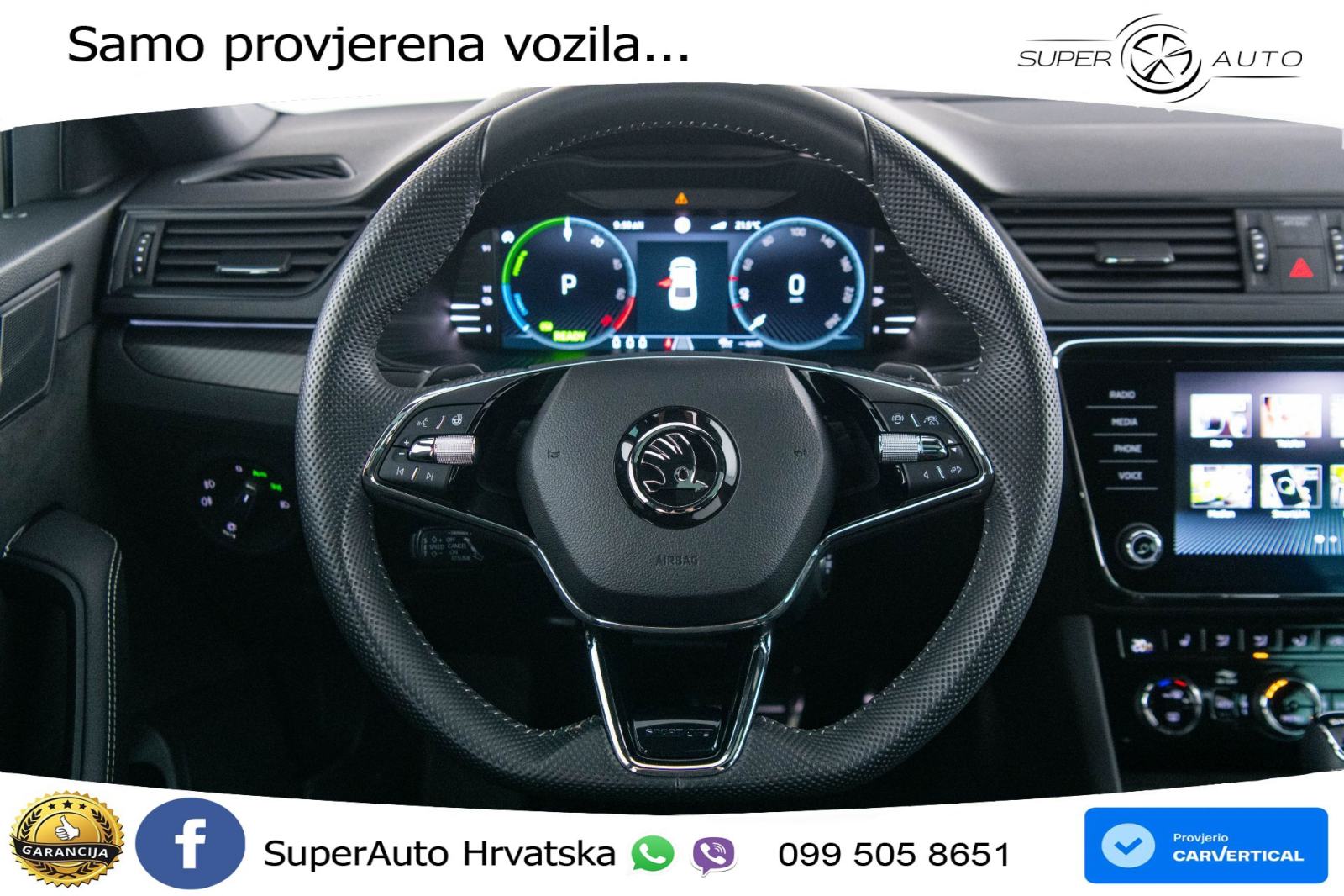 Škoda Superb 1.4 TSI DSG Sportline 218 KS, ACC+360+GR SJED+PANO+VIRT+N, fotografija 8