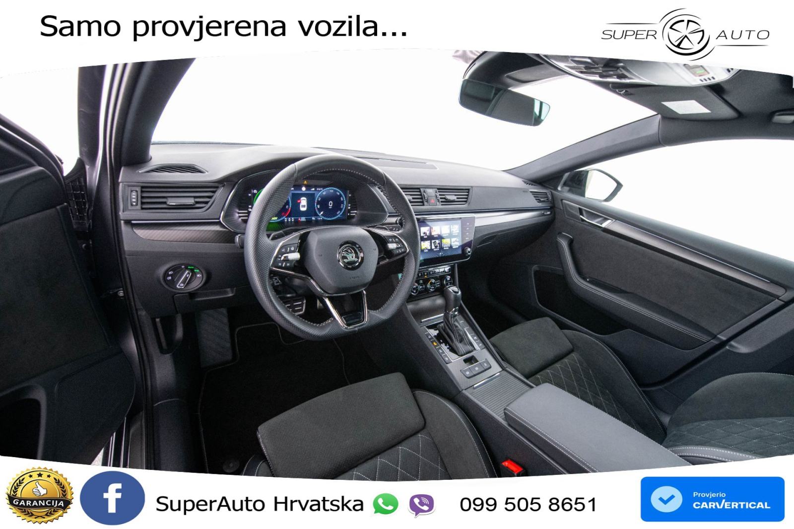 Škoda Superb 1.4 TSI DSG Sportline 218 KS, ACC+360+GR SJED+PANO+VIRT+N, fotografija 10