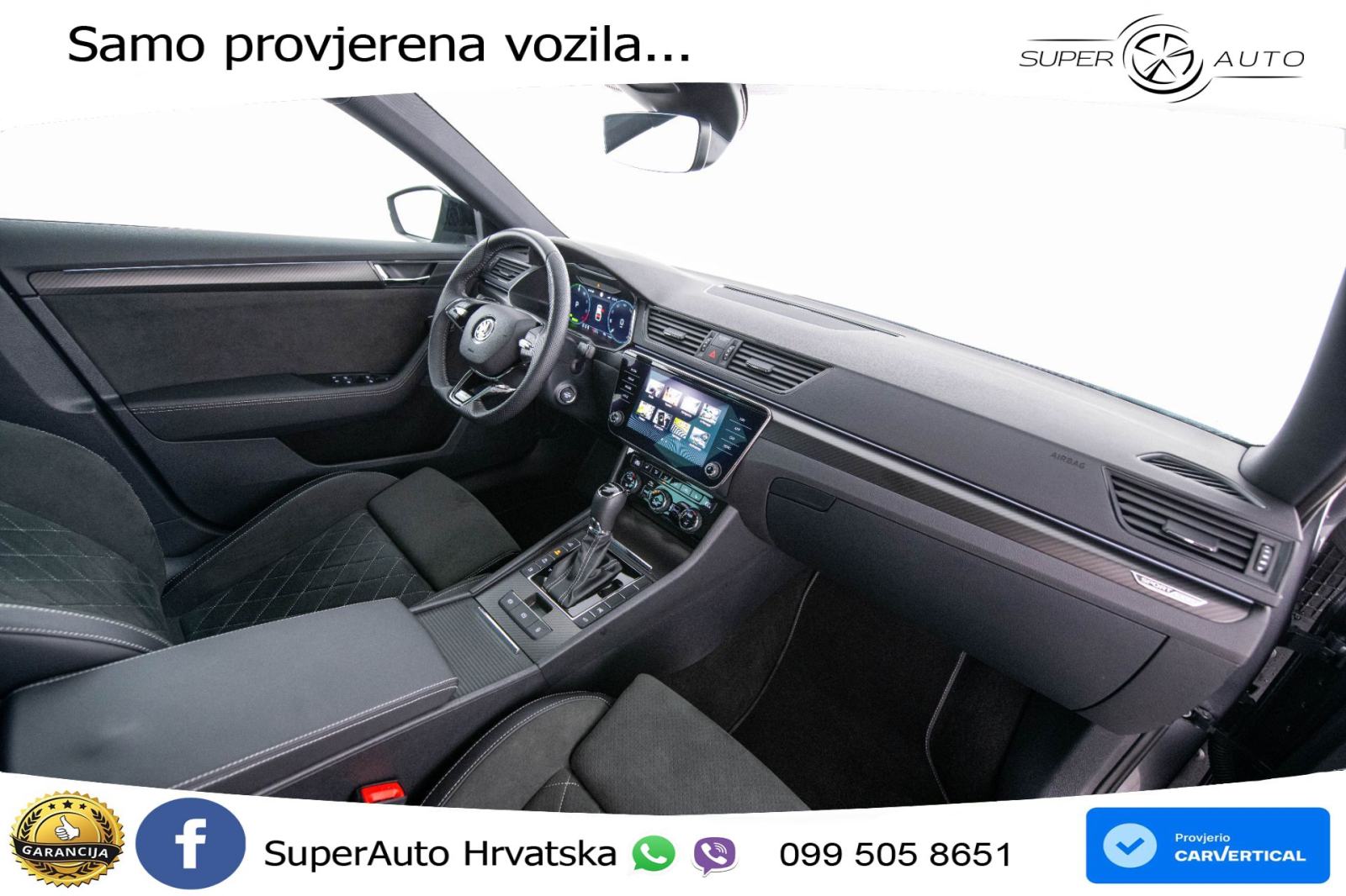 Škoda Superb 1.4 TSI DSG Sportline 218 KS, ACC+360+GR SJED+PANO+VIRT+N, fotografija 12