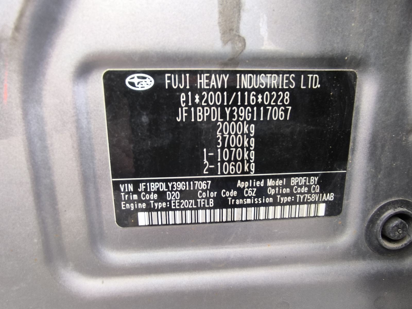 Subaru Legacy Wagon 2,0 D NOVI MOTOR, fotografija 18