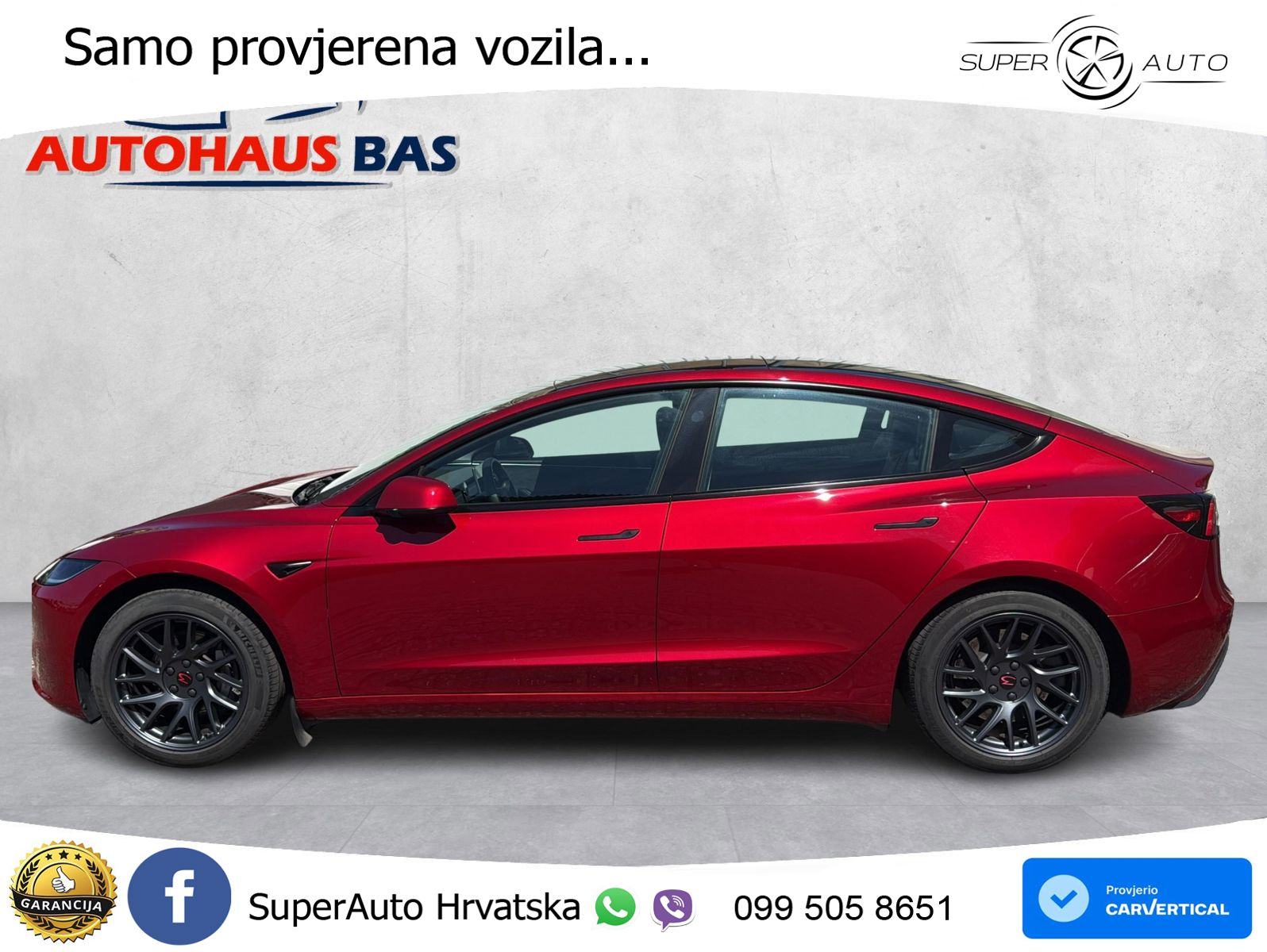 Tesla Model 3 Long Range AWD 476 KS, PANO+360+ACC+GR SJED+KEY+VIRT+LAN, fotografija 3