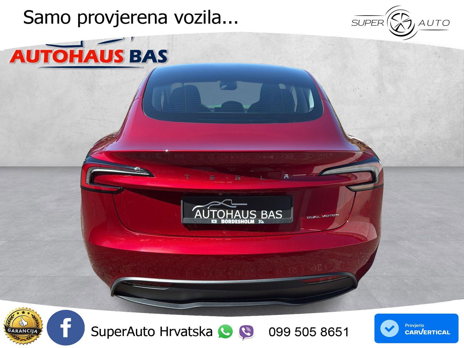 Tesla Model 3 Long Range AWD 476 KS, PANO+360+ACC+GR SJED+KEY+VIRT+LAN, fotografija 5