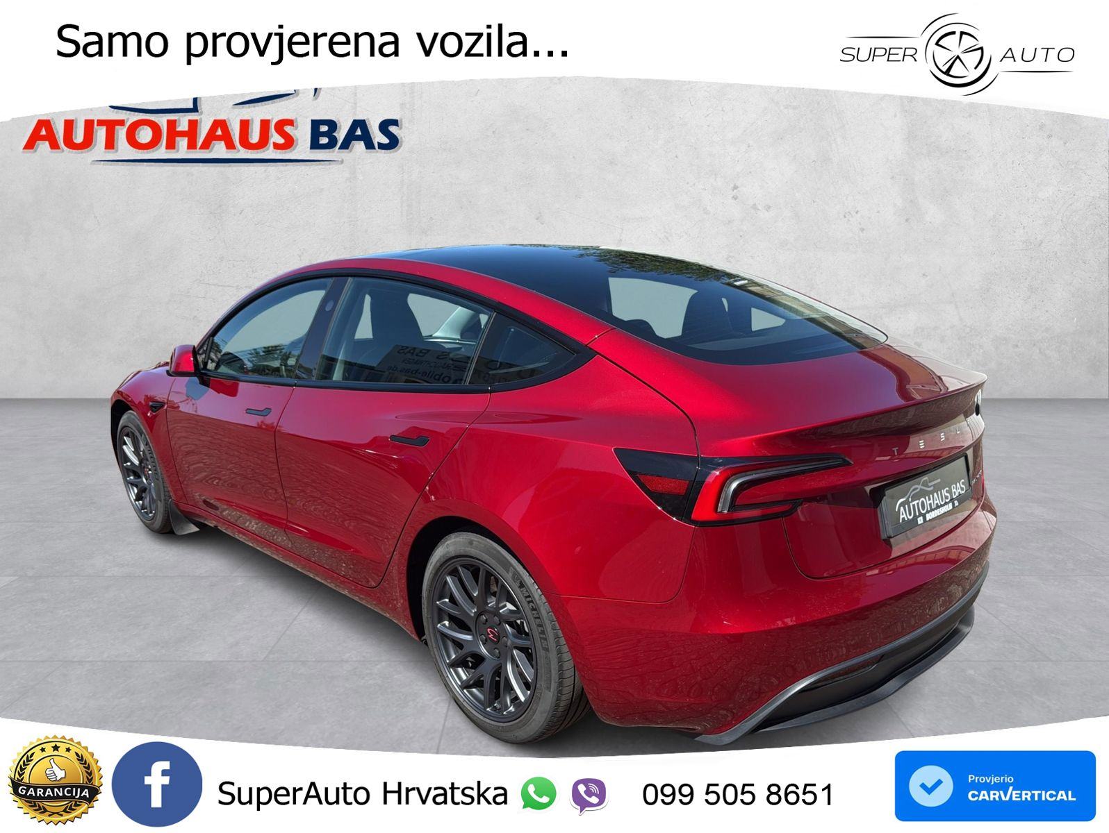 Tesla Model 3 Long Range AWD 476 KS, PANO+360+ACC+GR SJED+KEY+VIRT+LAN, fotografija 6