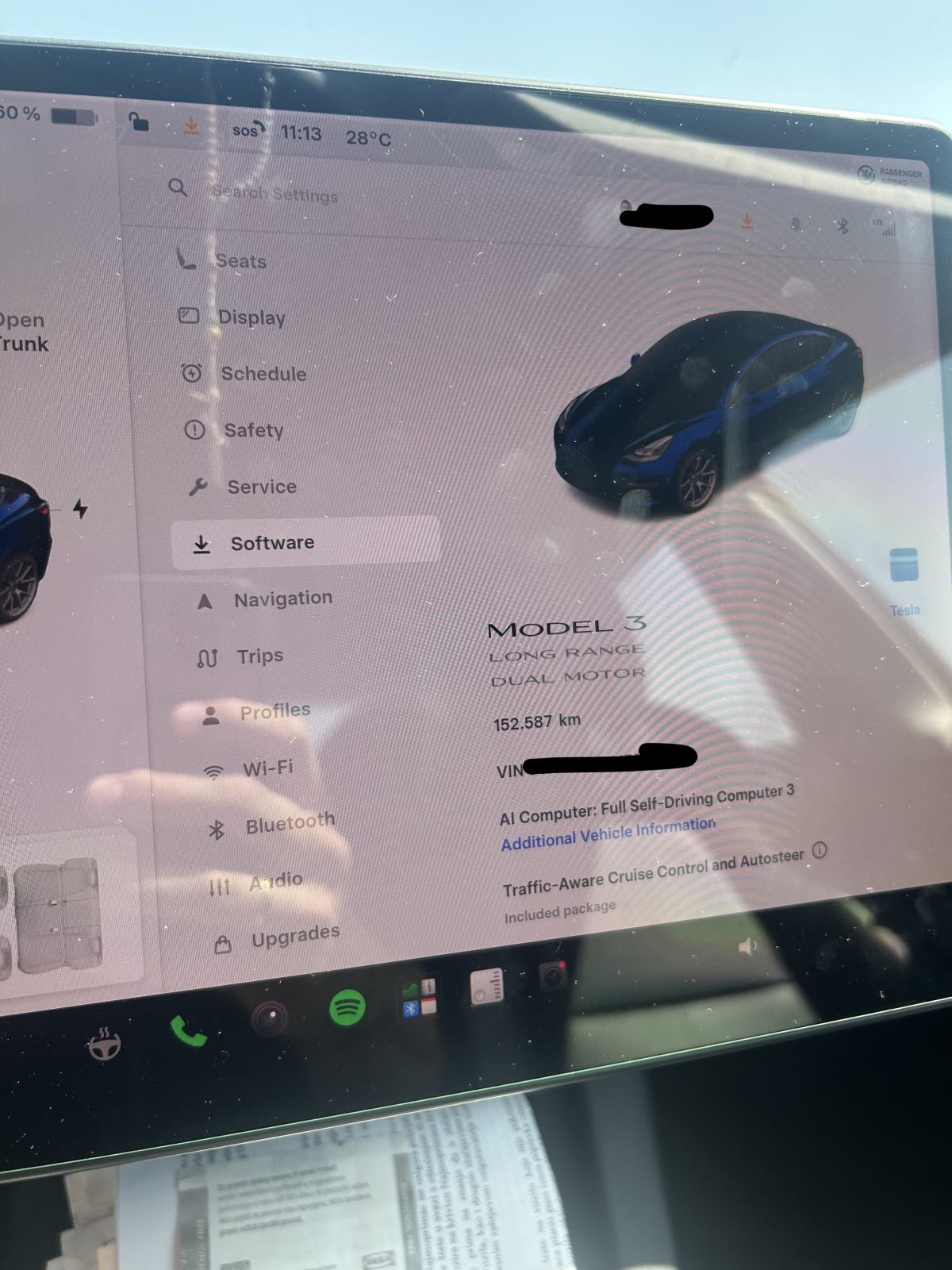 Tesla Model 3 Long Range - reg 6/27 + dva nova seta guma, fotografija 16