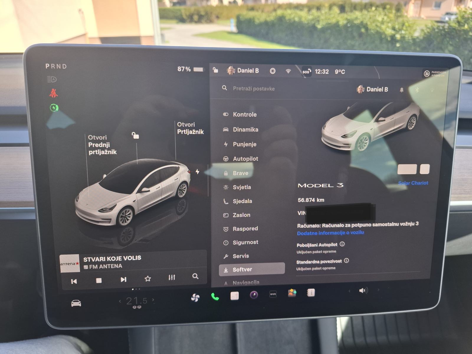 Tesla Model 3 RWD 2022 74.000 km (SOH 95%) Reg. godinu dana, fotografija 12