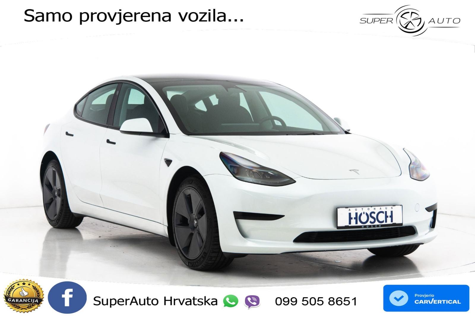 Tesla Model 3 Standard Plus 306 KS, ACC+KAM+GR SJED+PANO+NAVI, fotografija 3