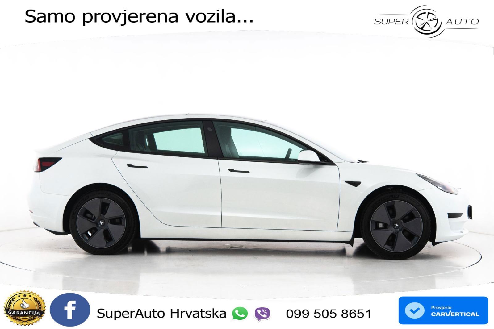 Tesla Model 3 Standard Plus 306 KS, ACC+KAM+GR SJED+PANO+NAVI, fotografija 8