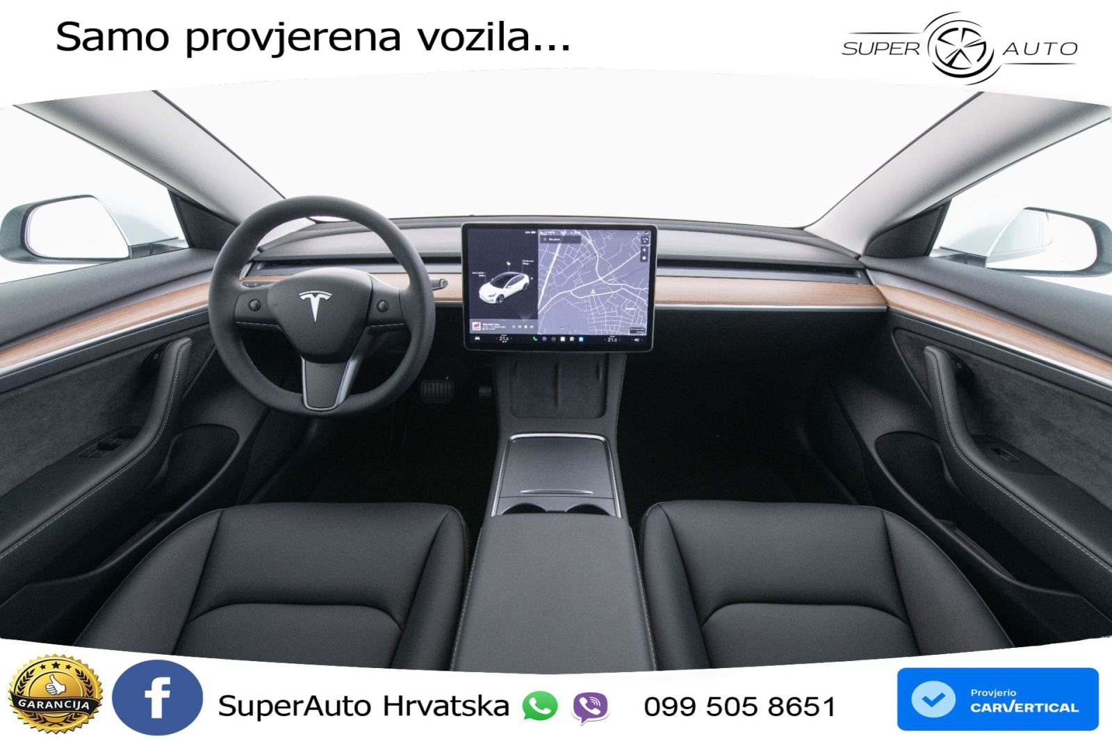Tesla Model 3 Standard Plus 306 KS, ACC+KAM+GR SJED+PANO+NAVI, fotografija 9