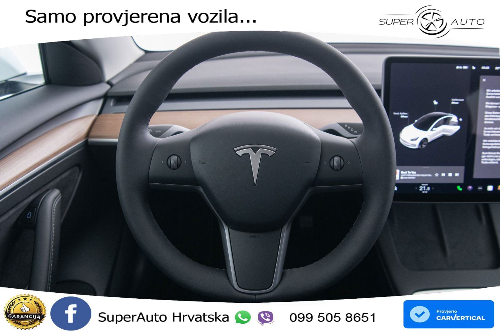 Tesla Model 3 Standard Plus 306 KS, ACC+KAM+GR SJED+PANO+NAVI, fotografija 10