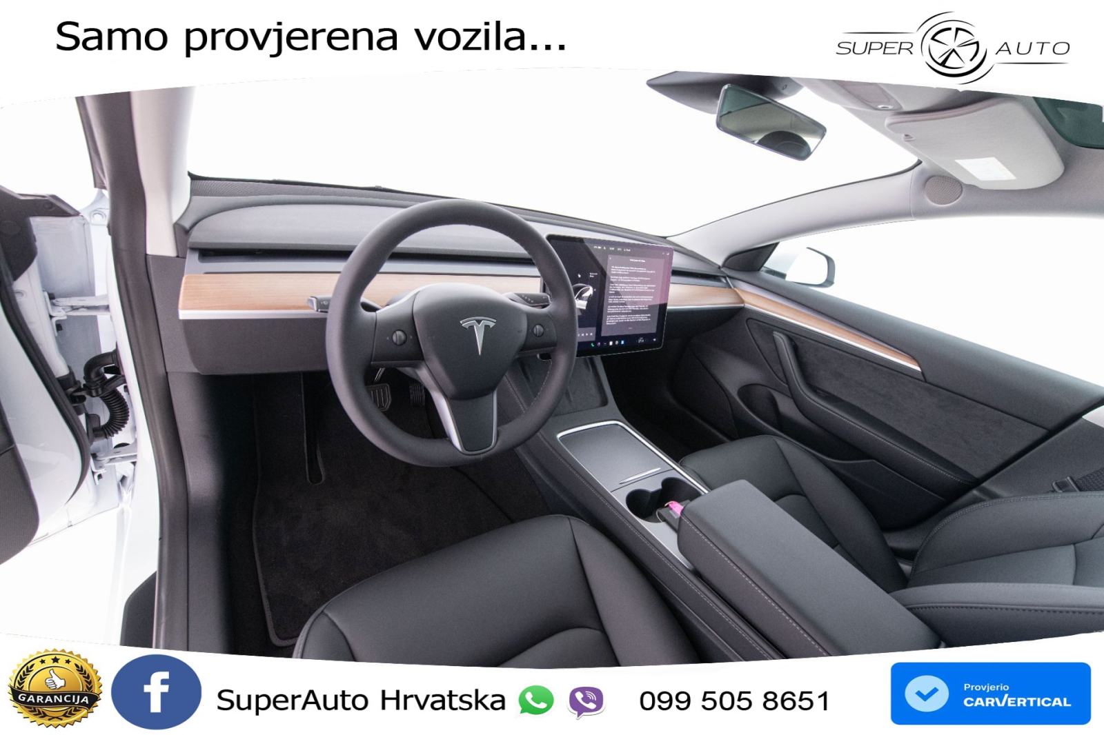 Tesla Model 3 Standard Plus 306 KS, ACC+KAM+GR SJED+PANO+NAVI, fotografija 11