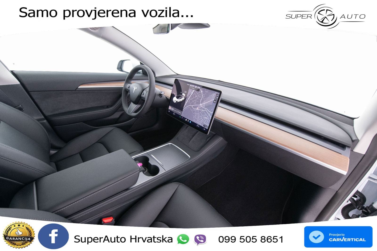 Tesla Model 3 Standard Plus 306 KS, ACC+KAM+GR SJED+PANO+NAVI, fotografija 13
