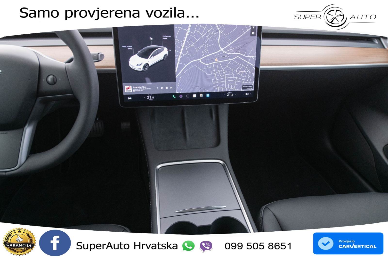 Tesla Model 3 Standard Plus 306 KS, ACC+KAM+GR SJED+PANO+NAVI, fotografija 15