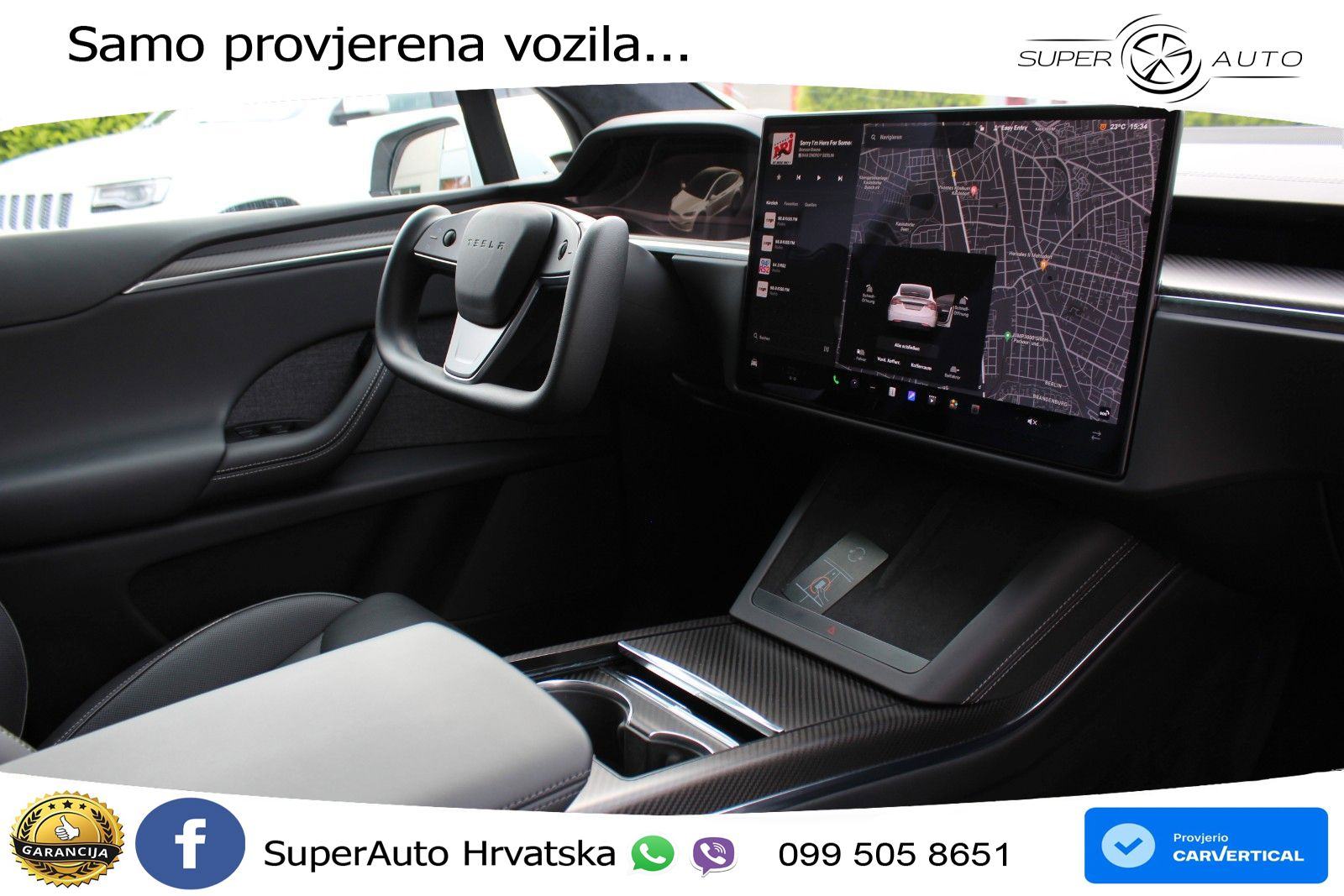 Tesla Model X Plaid 1020 KS, PANO+ZRAČNI+360+GR SJED+ACC+KEY+VIRT+LANE, fotografija 7
