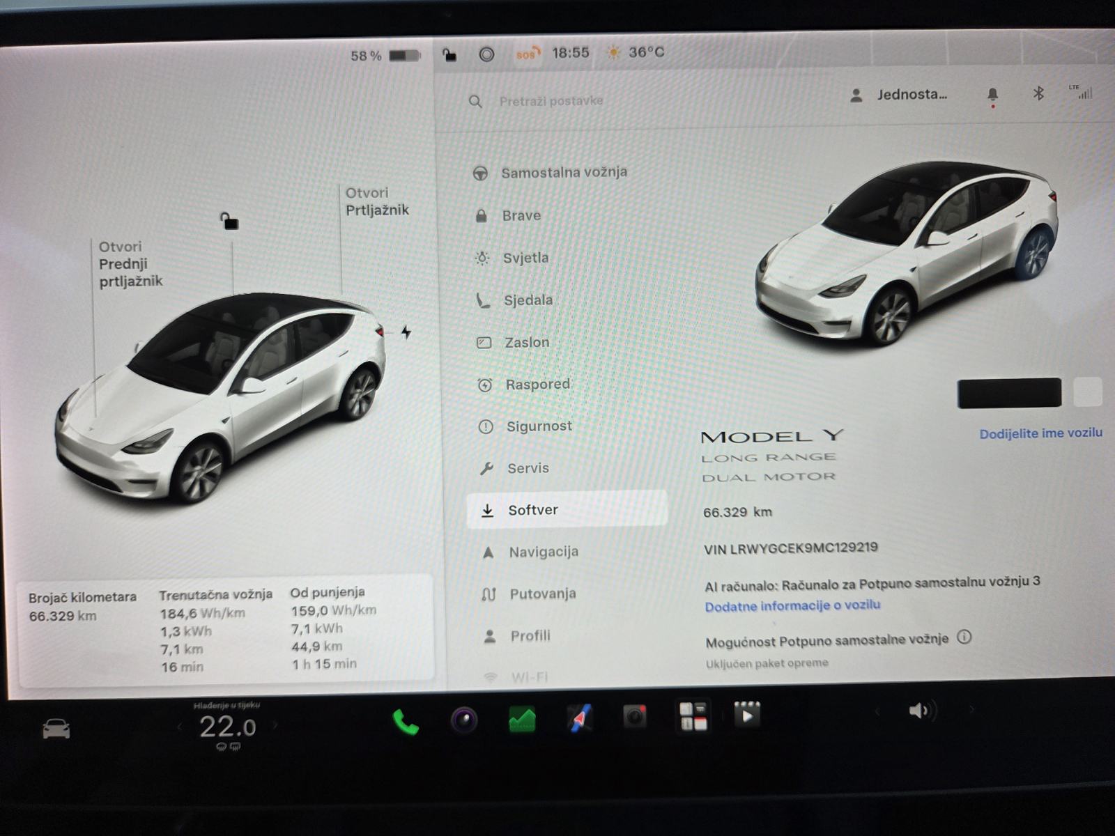 ⚡ Tesla Model Y Long Range Dual Motor AWD | FSD | Matrix LED | Bijela, fotografija 19