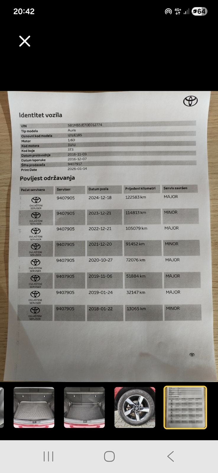 Toyota Auris 1,6, fotografija 8