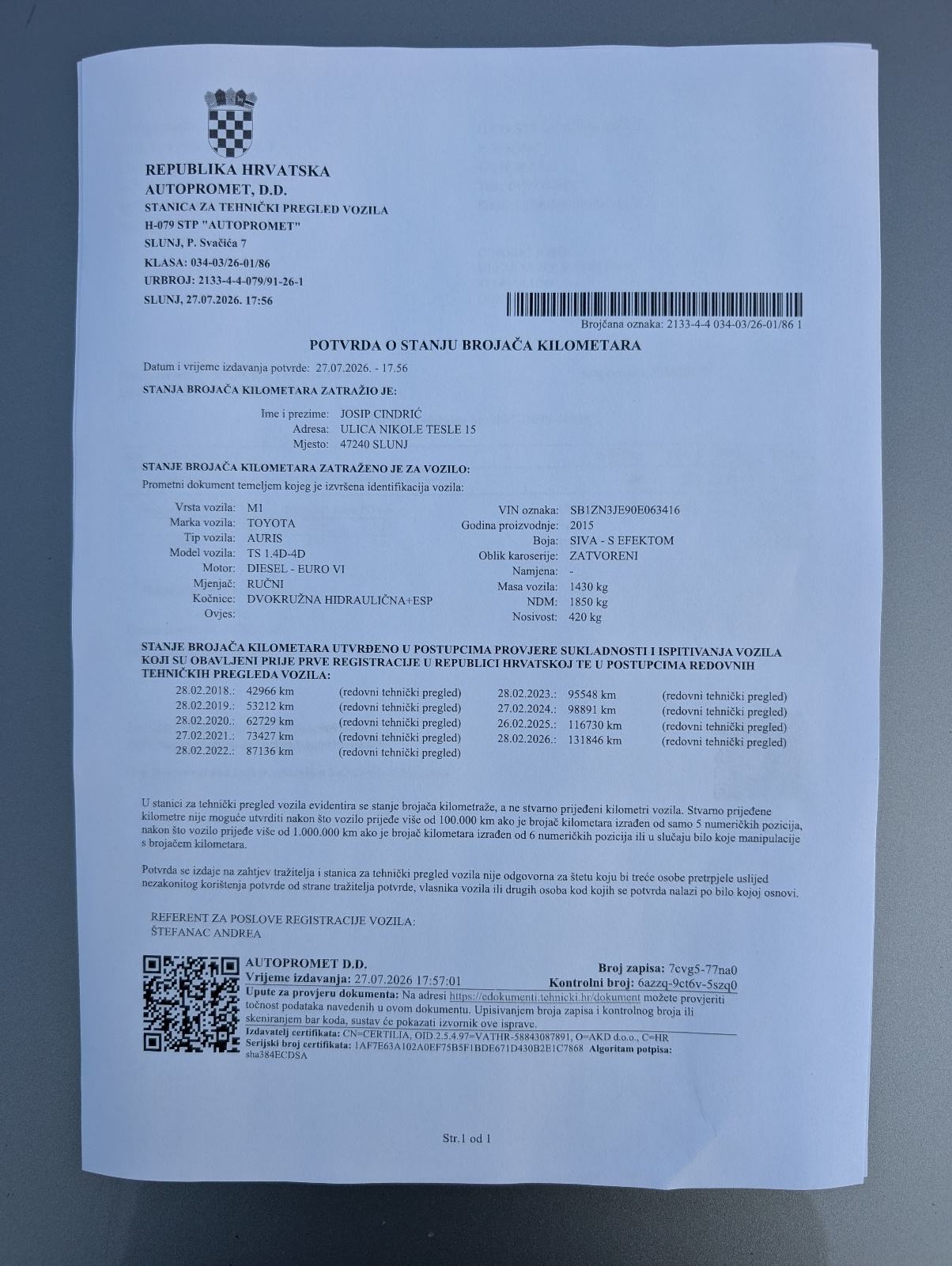 Toyota Auris karavan TS 1,4 D-4D Sport, fotografija 11