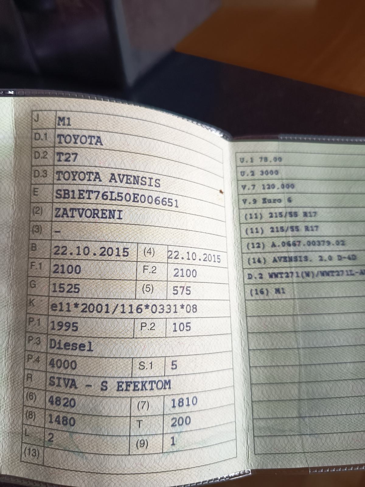 Toyota Avensis Wagon 2,0 D-4D Sol inf. 0912806377, fotografija 16
