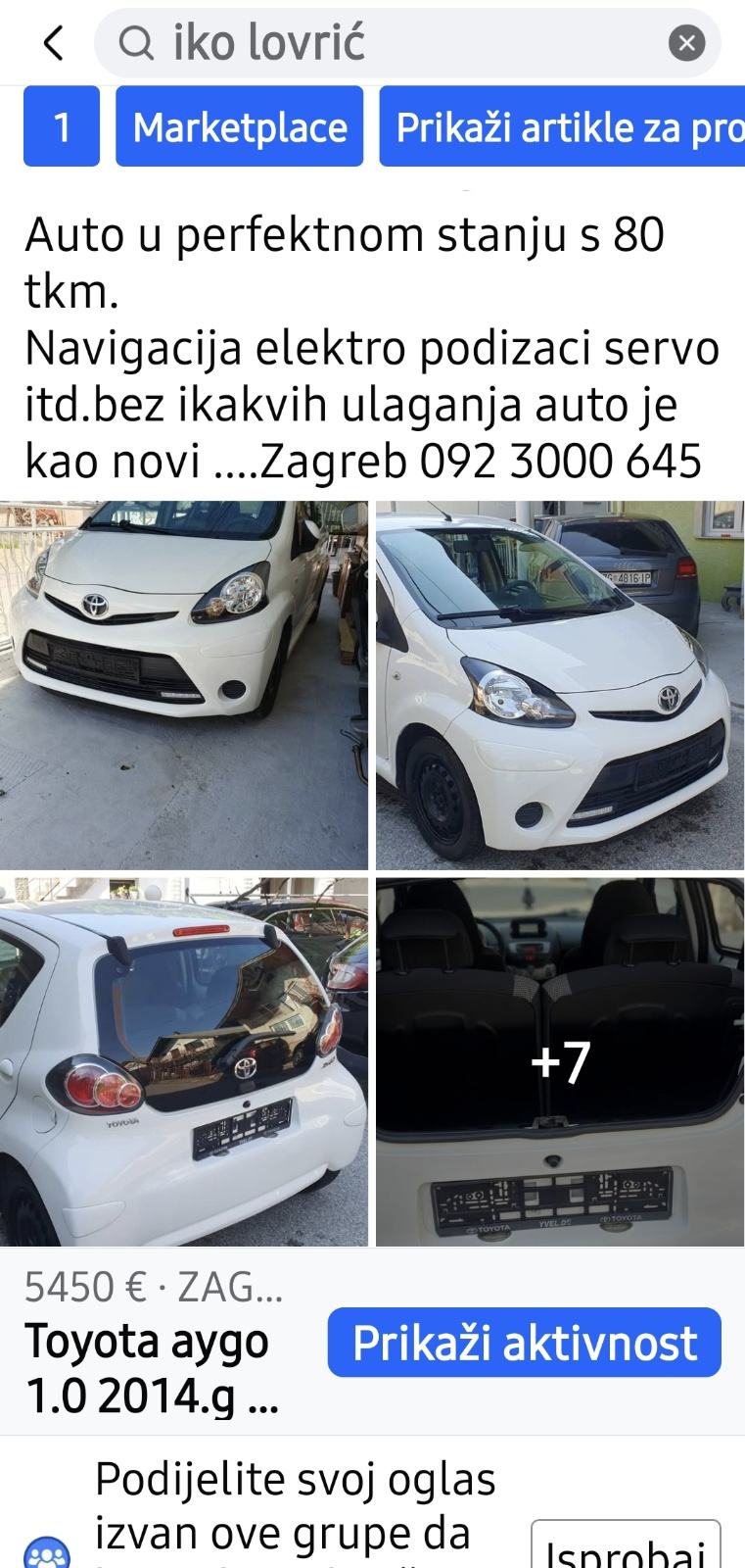 Toyota aygo 1.0 2014.g...85 TKM. .registriran cijelu godinu, fotografija 13
