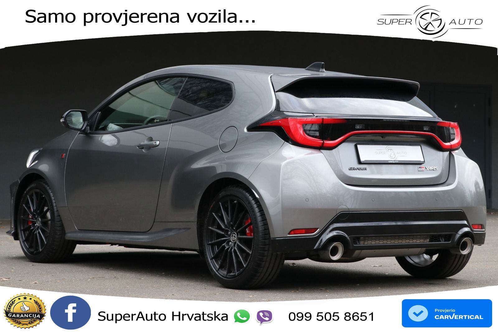 Toyota Yaris GR 1.6 Turbo GR-FOUR Aut. 280 KS, REG 02/27 ACC+GR SJED+K, fotografija 4