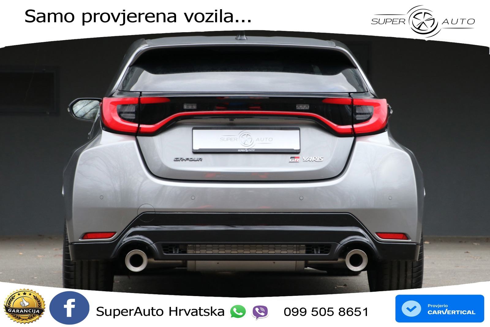 Toyota Yaris GR 1.6 Turbo GR-FOUR Aut. 280 KS, REG 02/27 ACC+GR SJED+K, fotografija 5