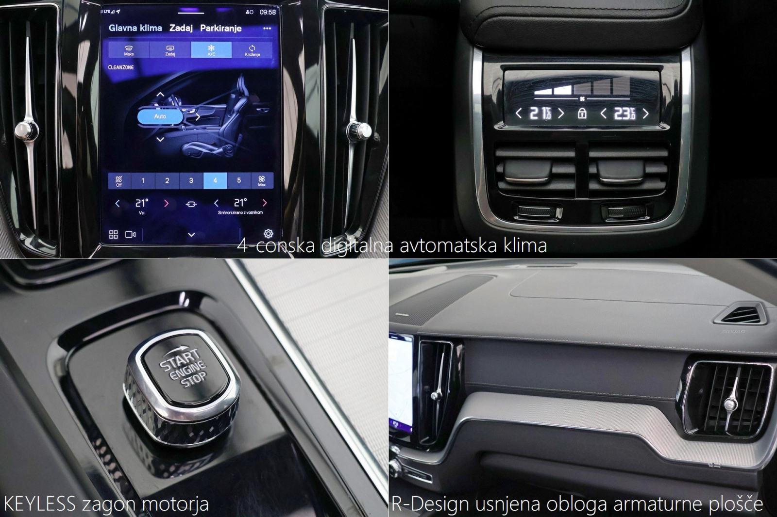 Volvo XC60 B4D 2.0d AWD Geartonic R-Design DARK Plus 197KS PANORAMA, fotografija 15