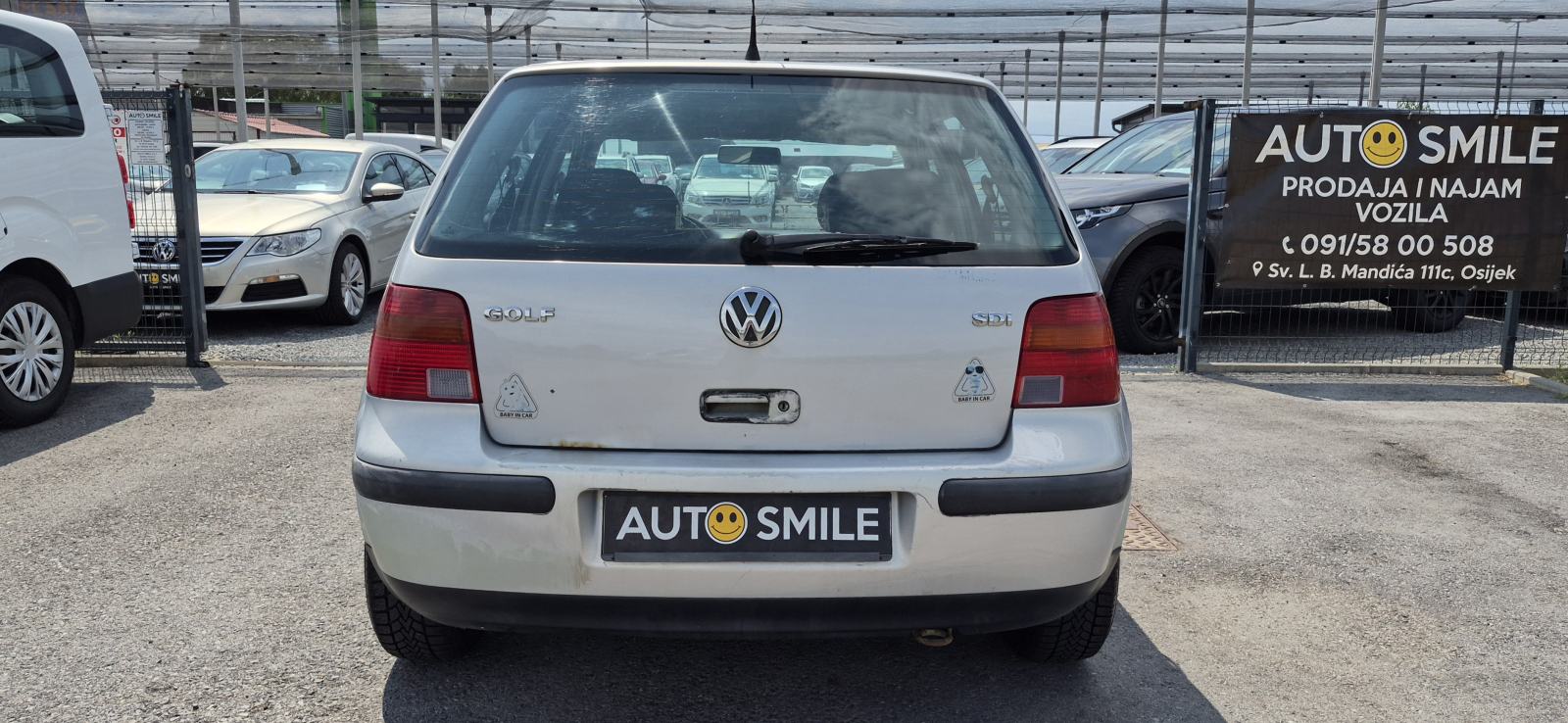 VW Golf 4 1,9 SDI, HR VOZILO, ABS, SERVO, ALU FELGE, REG 08/26..., fotografija 7