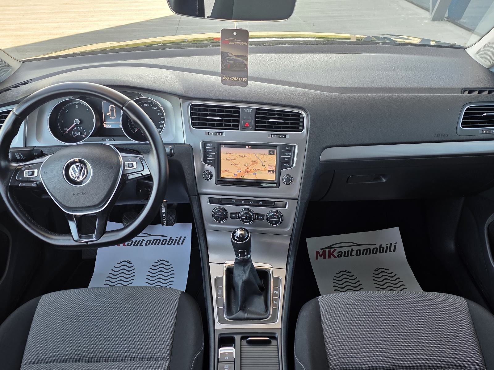 VW Golf 7 1,6 TDI ALU,NAVI,PARK SENZORI 167 T.K.M, fotografija 14