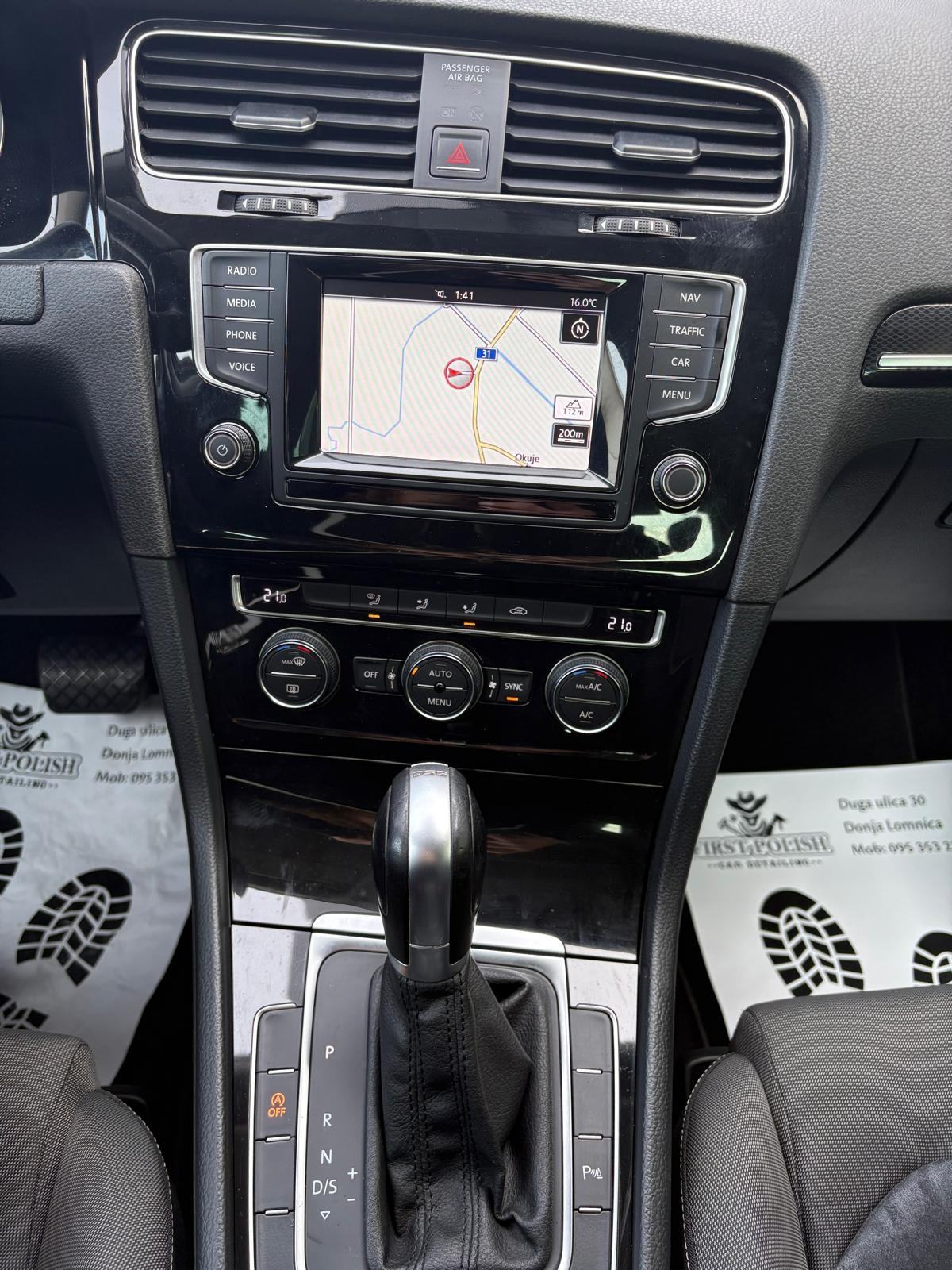 VW Golf 7 1,6 TDI BMT DSG - NAVIGACIJA, TEMPOMAT! JAMSTVO 12MJ., fotografija 19