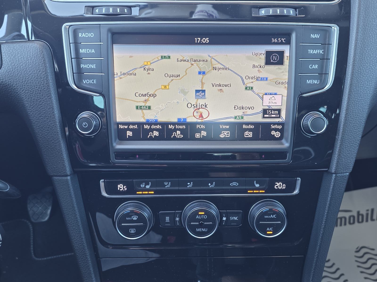 VW Golf 7 2,0 TDI CUP,ALU XENON,NAVI,ALU PERLA BIJELA, fotografija 15