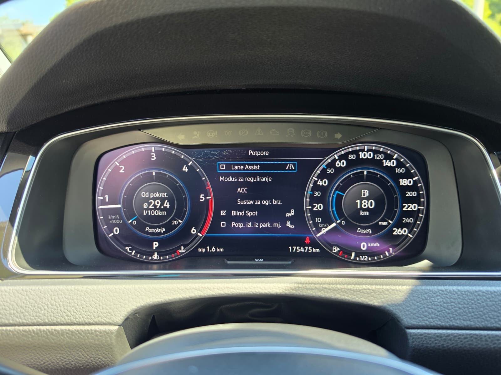 VW Golf 7 2,0 TDI IQ Drive — virtual — DSG, fotografija 10