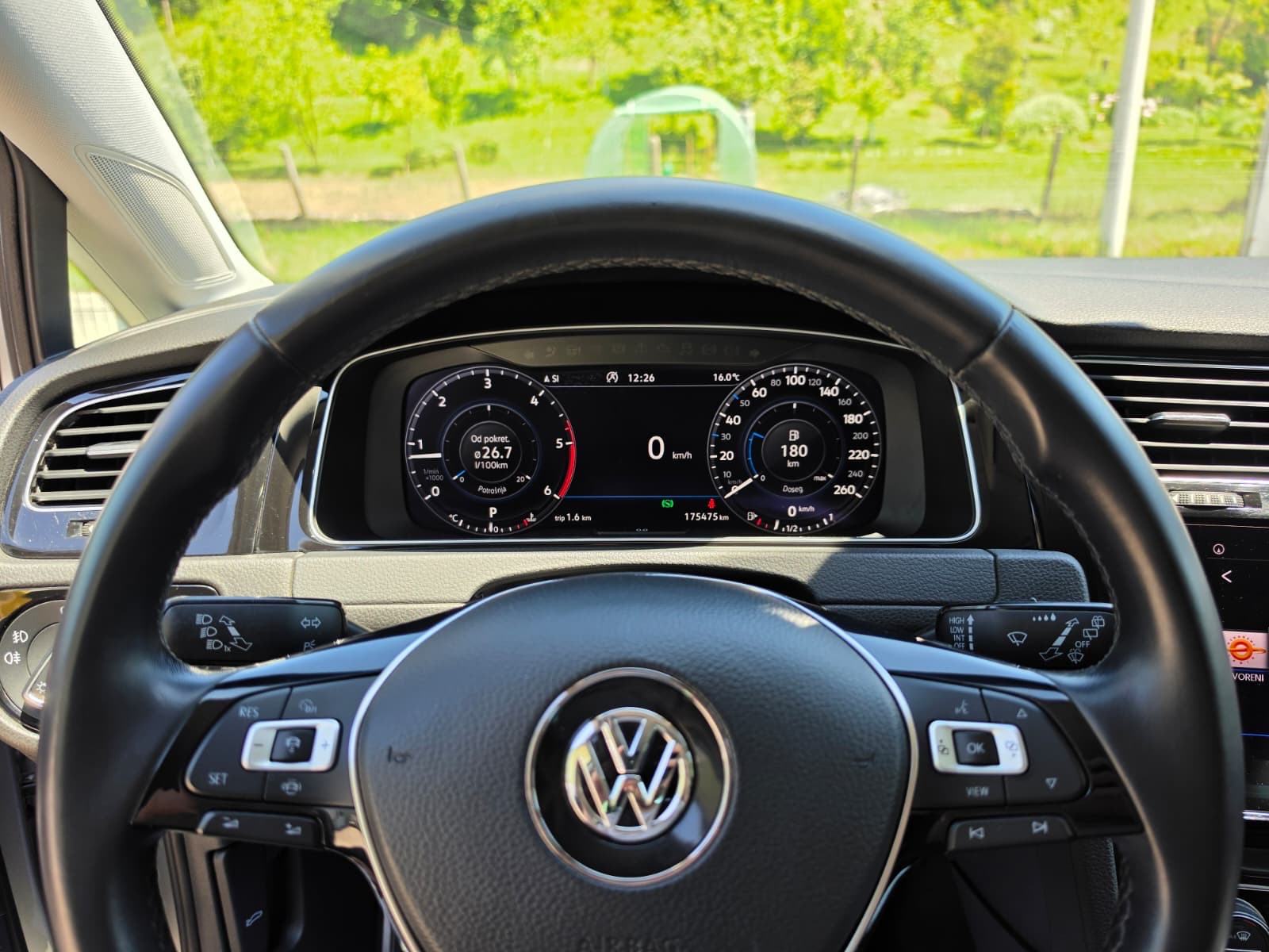 VW Golf 7 2,0 TDI IQ Drive — virtual — DSG, fotografija 9