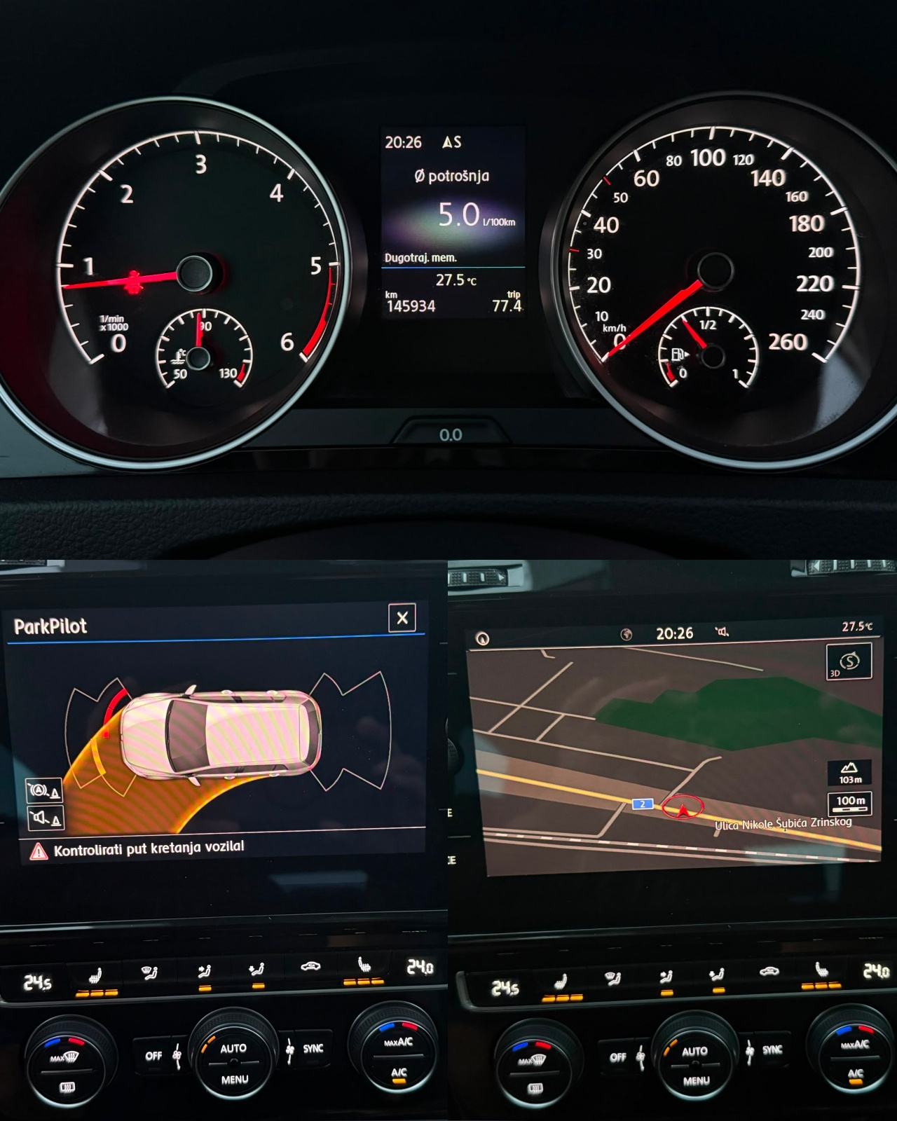 VW Golf 7.5 2,0 TDI RLINE, *matrix svjetla*, *perla bijela*, fotografija 11
