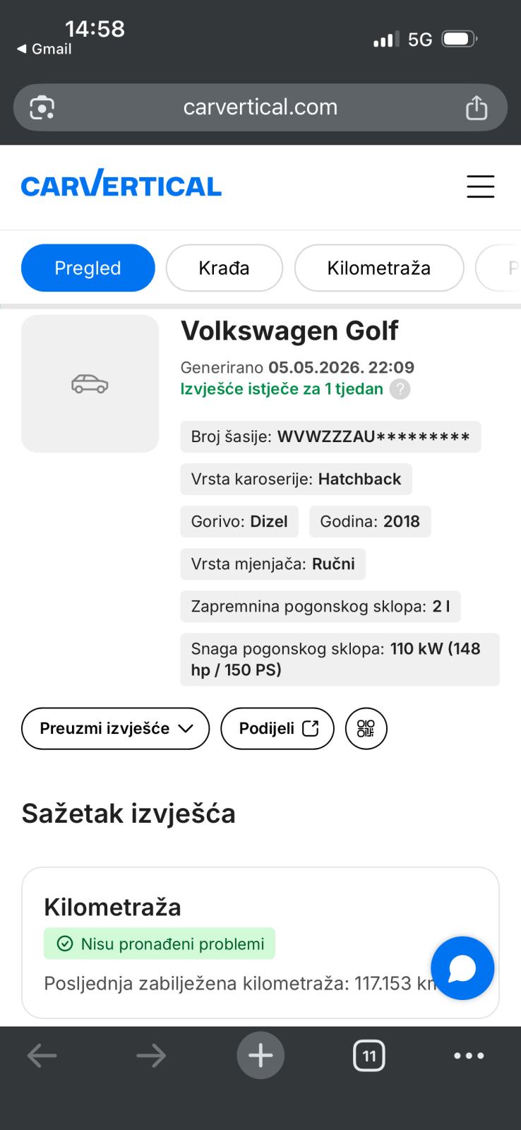 VW Golf 7 2,0 TDI, fotografija 13