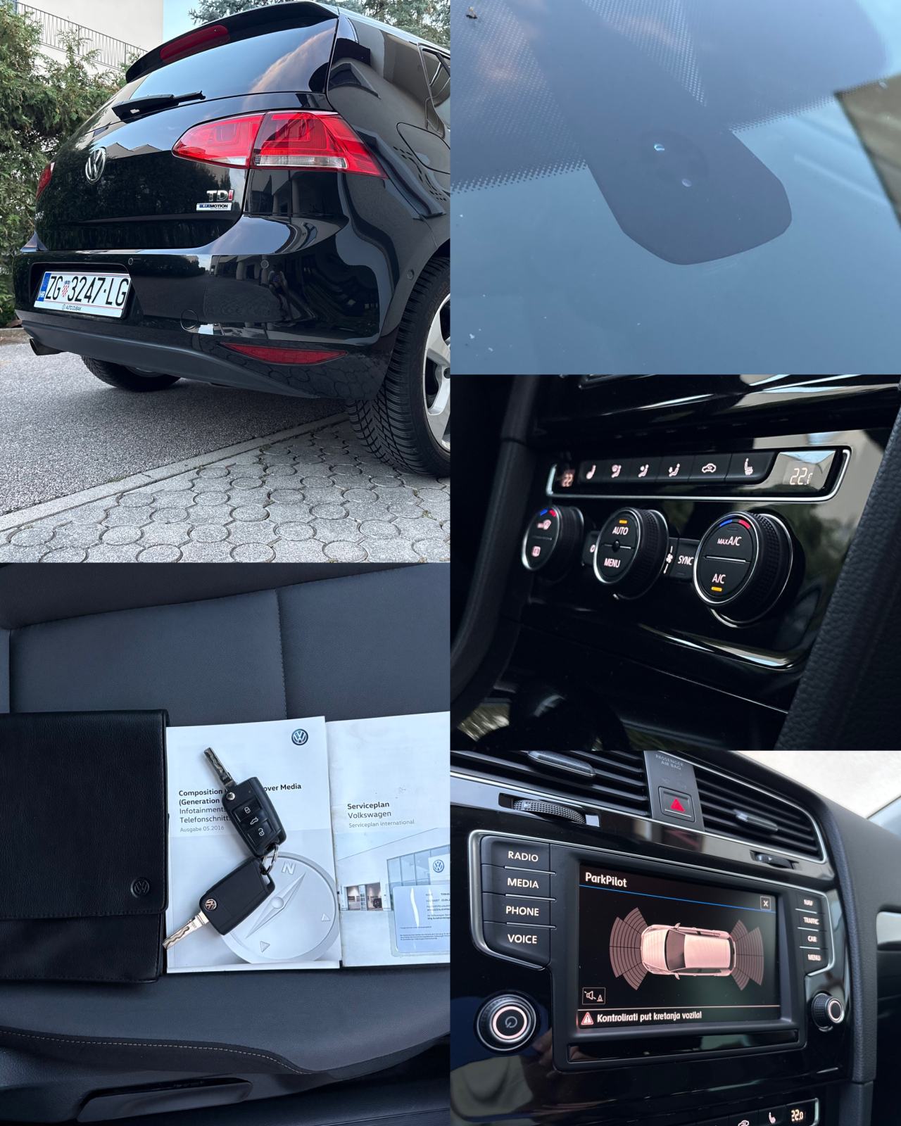 VW GOLF 7 ALLSTAR 1.6 TDI, NAVI, MLF,TEMPOMAT, REG, RADAR ACC,SERVISNA, fotografija 20