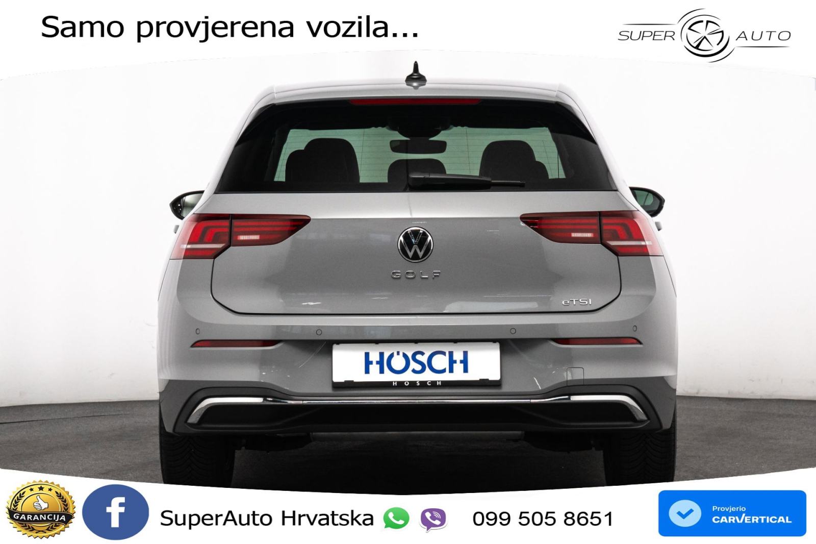 VW Golf 8 1.5 eTSI DSG Life 116 KS, LED+ACC+GR SJED+360+VIRT+PDC, fotografija 4
