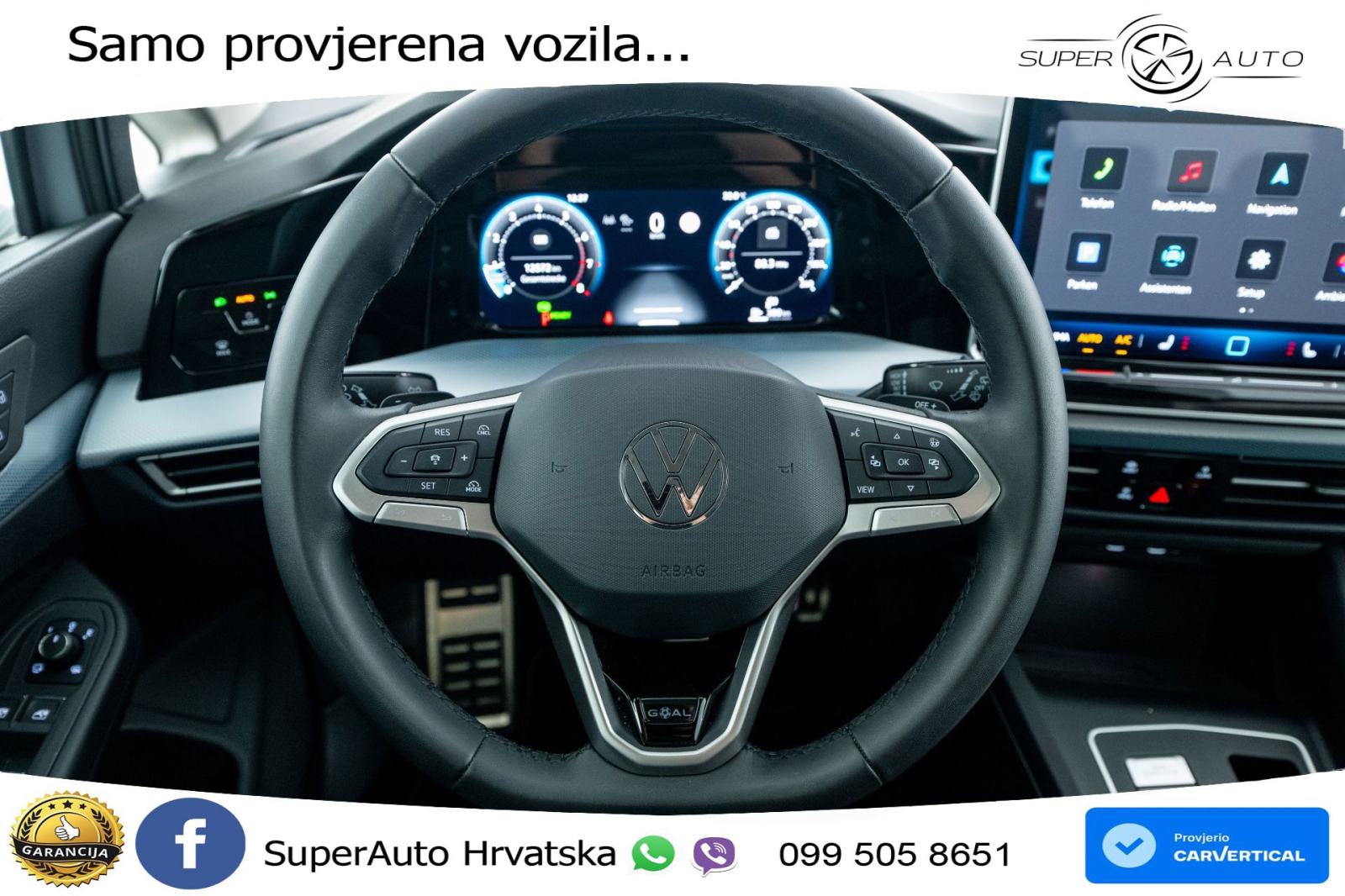 VW Golf 8 1.5 eTSI DSG Life 116 KS, LED+ACC+GR SJED+360+VIRT+PDC, fotografija 7