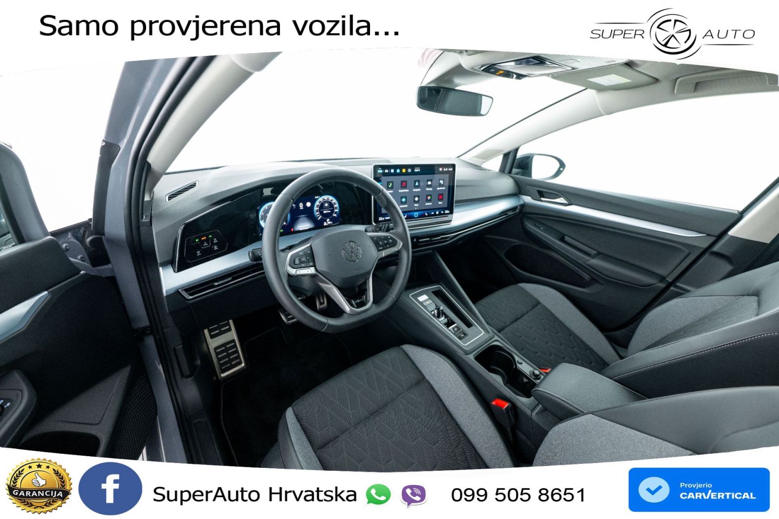 VW Golf 8 1.5 eTSI DSG Life 116 KS, LED+ACC+GR SJED+360+VIRT+PDC, fotografija 12