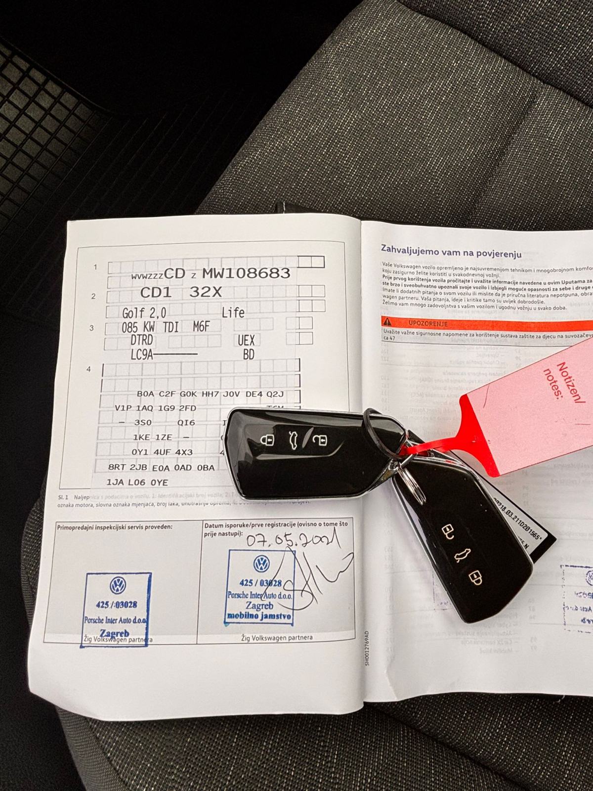VW Golf 8 2,0 TDI Life 1.VL Nije uvoz Jamstvo 1G, fotografija 17