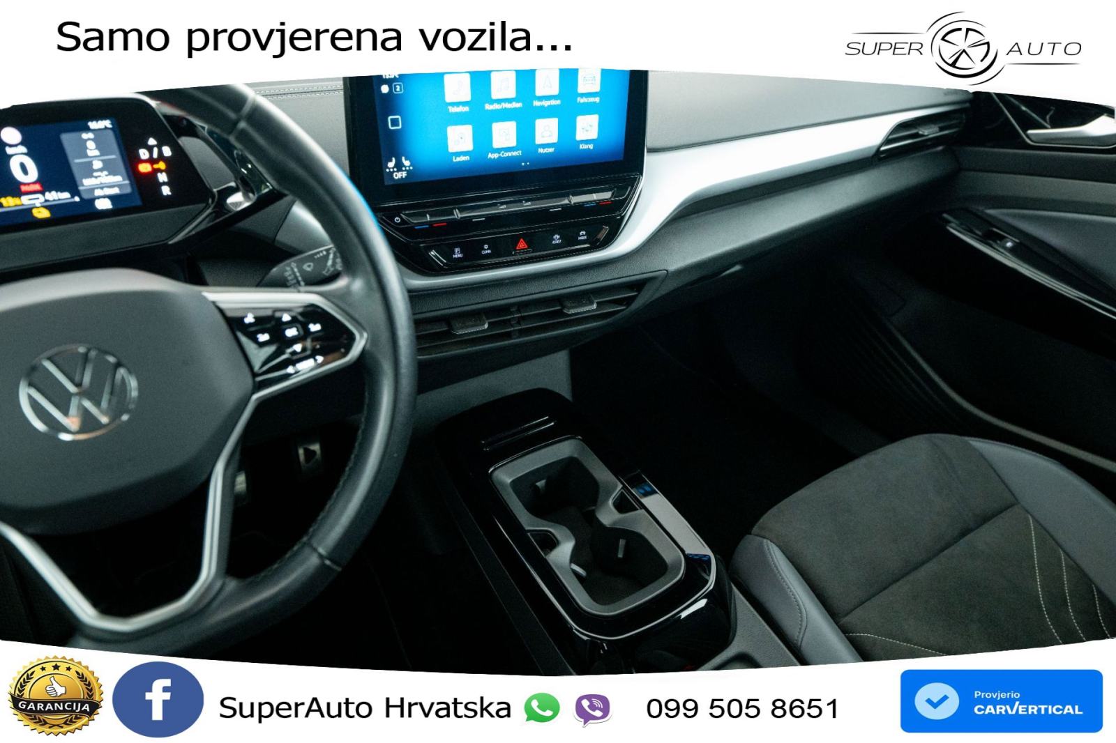 VW ID.4 Pure 55 kWh 149 KS, LED+ACC+GR SJED+KAM+VIRT+PDC, fotografija 15