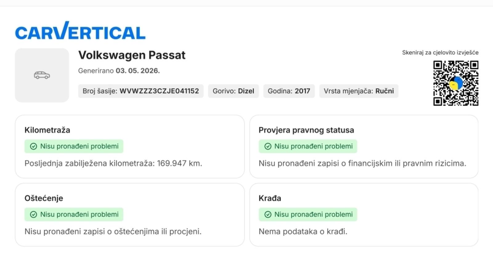 VW PASSAT 1,6 TDI • COMFORLINE OPREMA • NOVI SERVIS • JAMSTVO, fotografija 20