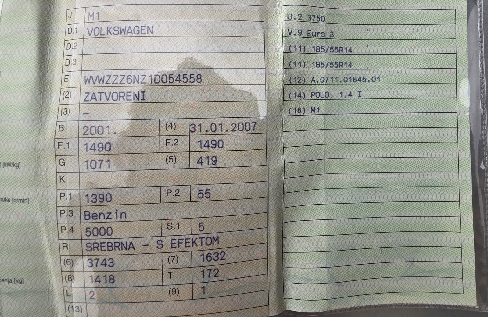 VW Polo 1,4 automatik, fotografija 13